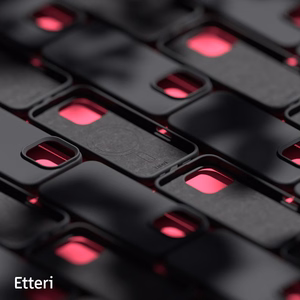 Etteri Silicone Mag dėklas iPhone 16 Pro Max 6,9" juodas