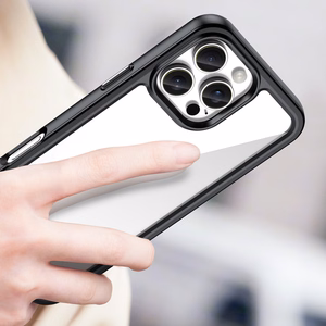 Outer Space dėklas telefonui su geliniu rėmeliu iPhone 16 Pro - juodas