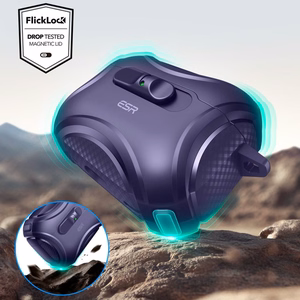 ESR Cyber FlickLock MagSafe deklas AirPods Pro 3 - Violetinis