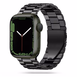 TECH-PROTECT STAINLESS APPLE WATCH 4 / 5 / 6 / 7 / 8 / 9 / SE / ULTRA 1 / 2 (42 / 44 / 45 / 49 MM) juodas