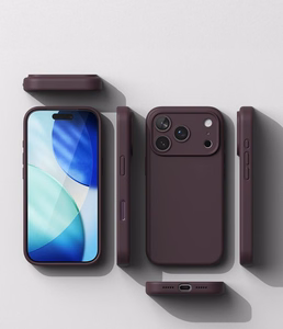 Ringke MagSafe silikoninis dėklas, skirtas iPhone 18 Pro – tamsios vyšnių spalvos