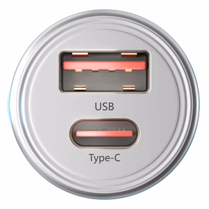 Accessories - 3mk Hyper Car Charger 45W PD QC PPS USB 1A1C Silver