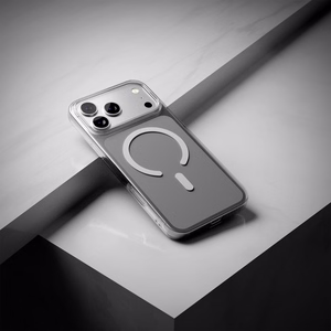 Puro 0.3 MAG itin plonas TPU dėklas telefonui suderinamas su Magnetiniu įkrovimu iPhone 17 Pro Max - skaidrus