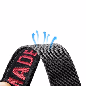 Dux Ducis dirželis (lauko versija) Apple Watch Ultra dirželis, SE, 9, 8, 7, 6, 5, 4, 3, 2, 1 (49, 45, 44, 42 mm) nailoninė apyrankė juoda ir raudona