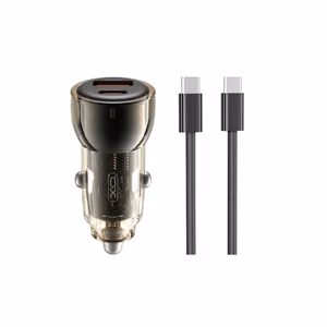 Automobilinis įkroviklis XO CC60 USB-A/USB-C 60W mėlynas
