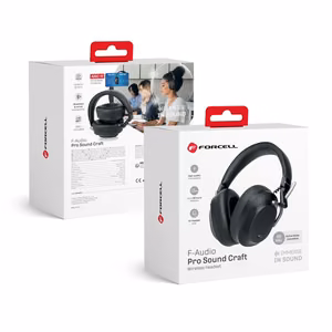 FORCELL F-AUDIO Pro Sound Craft belaidės ausinės bluetooth ANC juodos