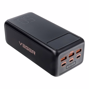 VEGER Išorinė baterija 56000 mAh PD QC3.0 5A 130W Tank Boost (W5001C) juoda