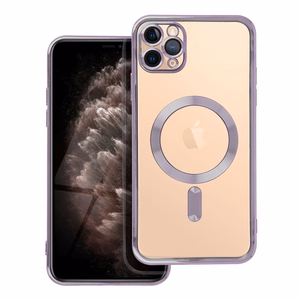 ELECTRO MAG COVER dėklas telefonui suderinamas su MagSafe iPhone 11 Pro Max giliai violetinis