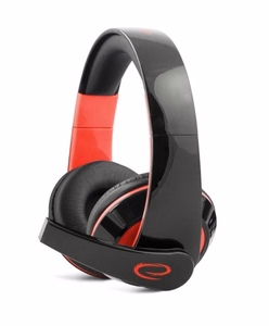 Esperanza EGH300R Headset Wired Head-band Gaming Black, Red