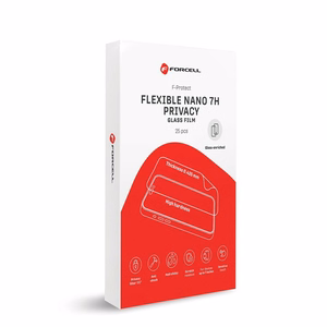 Hibridinė nano stiklo plėvelė pjovimo aparatui Forcell F-Protect Flexible NANO 7H PRIVACY 196 x 125 mm 25 vnt.