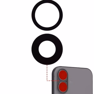 Galinis kameros stiklas suderinamas su Apple iPhone 16 / 16 Plus galinio fotoaparato lęšis (pc) / PREMIUM /