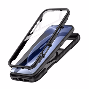 Tech-Protect Defense MagSafe dėklas, skirtas iPhone 17 Pro Max / 18 Pro Max – matinis juodas