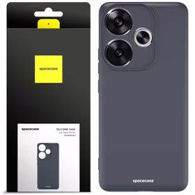 Spacecase Dėklas Silicone Case Poco F6 5G juodas