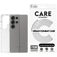 CARE by PanzerGlass Flagship Urban Combat dėklas Samsung Galaxy S25 Ultra - skaidrus