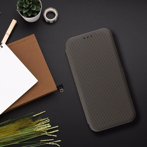 FOLIO šoninis magnetinis knygos tipo dėklas telefonui IPHONE 16 PLUS rudas