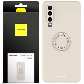 Spacecase Silikoninis dėklas su žiedu Huawei P30 kaulo spalvos