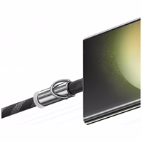 Telefono dirželis su įkrovimo laidu Usams SJ745 60W USB-C į USB-C 1.2m rožinis