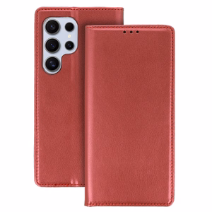 Išmanusis magnetinis dėklas telefonui XIAOMI Redmi Note 13 Pro 5G - burgundinis (m)