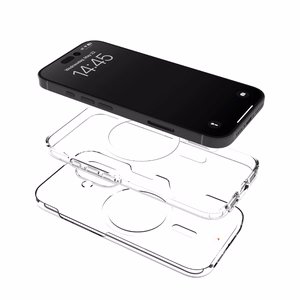 Puro Impact Clear D3O MagSafe silikoninis dėklas telefonui iPhone 16 Plus - permatomas