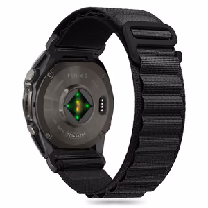 Tech-Protect Nailoninis Pro dirželis Garmin Fenix 5 / 6 / 6 Pro / 7 / 8 (47MM) - juodas