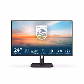 Philips 1000 series 24E1N1200A/00 kompiuterio monitorius 60,5 cm (23.8") 1920 x 1080 pikseliai „Full HD“ LCD Juoda