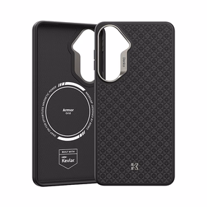 Benks Magnetic Armor Pro Armor Grid Kevlar Dėklas Metal Frame 600D (H048) for Samsung Galaxy S26 juodas