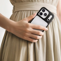 Rock Guard Lens Protection Series Dėklas for Iphone 17 skaidrus-juodas