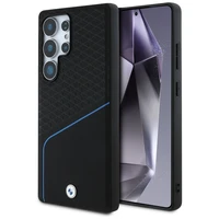 BMW odinis tekstūruotas ir lygus MagSafe dėklas, skirtas Samsung Galaxy S25 Ultra – juodas