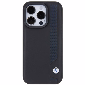 BMW odinis mėlyni taškai iPhone 15 Pro Max dėklas - juodas
