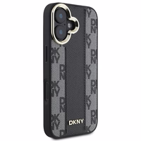 DKNY Languotas raštas magnetinis iPhone 16 Plus dėklas - juodas