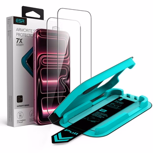 ESR UltraFit Armorite 2 vnt. grūdintų stiklų rinkinys, skirtas iPhone 18 Pro Max / 17 Pro Max, juodas