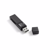XO kortelių skaitytuvas 2 in 1 DK05A USB 2.0, juodas