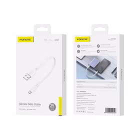 FONENG laidas X107 Micro USB 2.1A 0.25M baltas