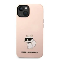 Karl Lagerfeld KLHCP14MSNCHBCP iPhone 14 Plus 6.7" kietasis dėklas rožinis/rožinis Silikoninis Choupette