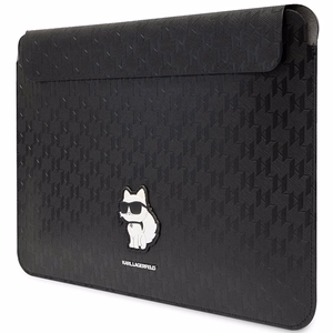 Karl Lagerfeld Saffiano Monograma Choupette dėklas 16" nešiojamam kompiuteriui - juodas