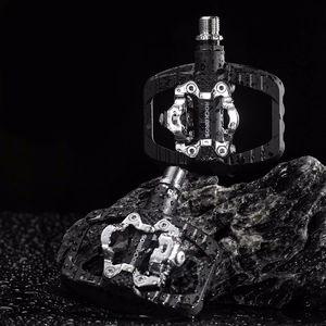 Rockbros PD303 pusiau fiksuojami platforminiai dviračio pedalai – juodi