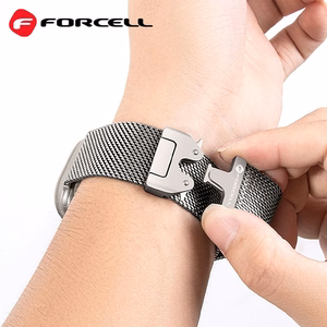 Ремешок для Apple Watch Forcell F-Design FA11 стальная застёжка 38 / 40 / 41 мм чёрный