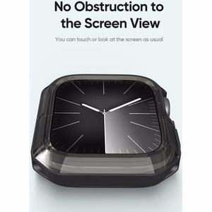 DUX DUCIS dėklas TAMO Apple Watch 10 serijai 46 mm skaidrus su juodu