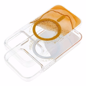 Su MagSafe suderinamas Golden dėklas iPhone 15, auksinis