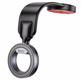 HOCO magnetinis automobilio laikiklis centrinei konsolei suderinamas su MagSafe H71 juodas metalinis pilkas