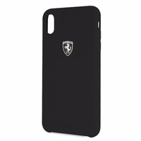 Ferrari kietasis dėklas FEOSIHCI65BK iPhone Xs Max - juodas/juodas silikoninis Off Track