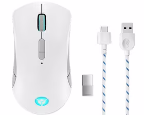Lenovo Legion M600 Wireless Gaming kompiuterio pelė Žaidimams Abiems rankoms RF Wireless + Bluetooth + USB Type-A Optinis 16000 DPI