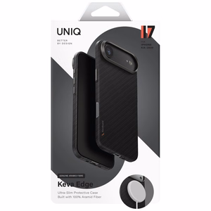 Чехол Uniq Keva EDGE Magclick с зарядкой для iPhone Air (чёрный)