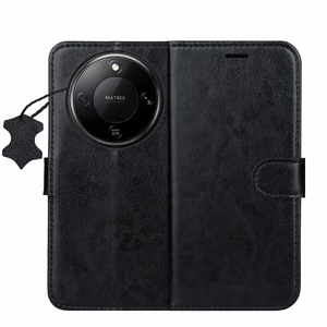 Smart Luxe leather case for Honor Magic 8 Lite black