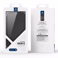 Dux Ducis Skin X Pro dėklas iPhone 16 Pro Max su MagSafe ir atveriamu dangčiu - juodas