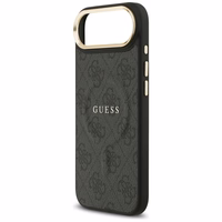 GUESS dėklas IPHONE 17 Air suderinamas su MagSafe GUHMP17MP4MSEGCK (PU 4G su klasikiniu) juodas