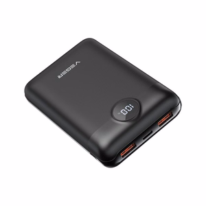 VEGER išorinė baterija 20000 mAh PD QC3.0 2A 22,5W S20 (W2053) juoda
