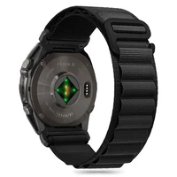 Tech-Protect Nailoninis Pro dirželis Garmin Fenix 5 / 6 / 6 Pro / 7 / 8 (47MM) - juodas