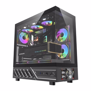 DarkFlash DS950V kompiuterio korpusas su ekranu juodas su 6 ventiliatoriais