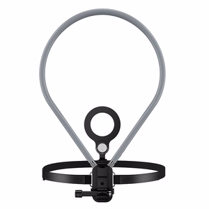 Neck magnetic phone holder Hoco K31 juodas pilkas